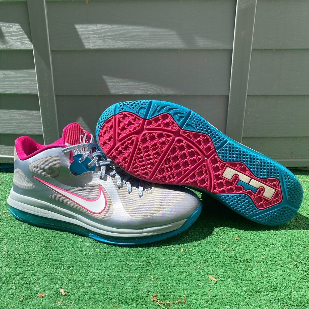 Size 12.5 - Nike LeBron 9 Low Fireberry